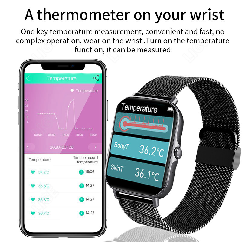 LIGE 2022 Ανδρικό Έξυπνο ρολόι 1,69" Έγχρωμη οθόνη Full Touch Sport Fitness Tracker Bluetooth Call Smart Clock Γυναικείο Smartwatch Men