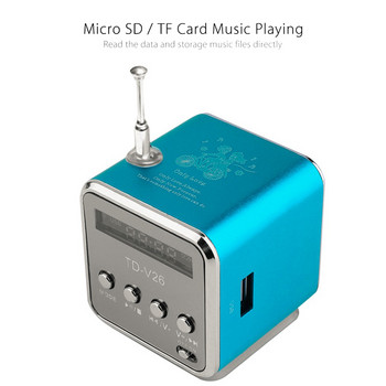 Μίνι Ραδιόφωνο FM Ψηφιακά Φορητά Ηχεία Ντους Ηχείο Οθόνη LED Ηχείο Handfree με Δέκτη MP3 Music Player