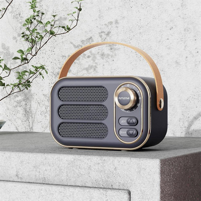 Dw13 Ретро Bluetooth-съвместим високоговорител Класически музикален плейър за пътуване Безжични преносими високоговорители Декорация Подаръци