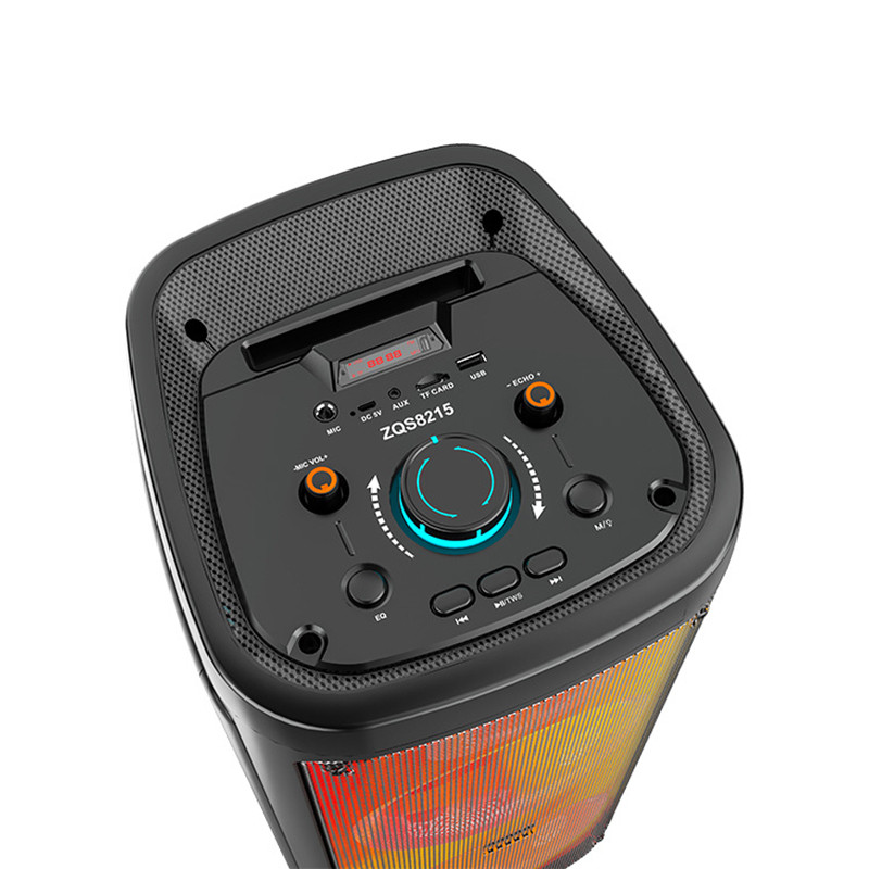 Belaidis „Bluetooth“ garsiakalbis su mikrofonu lauko didelio galingumo kvadratinių šokių žemųjų dažnių garsiakalbis vakarėlio karaokės muzikos kolonėlė su TF kortele