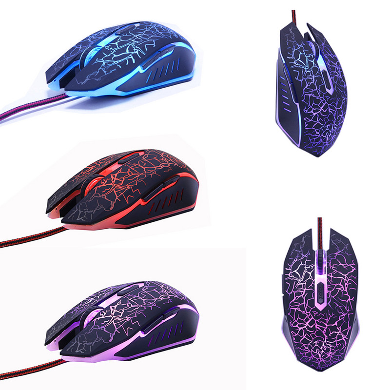 M200 ruska/engleska igraća tipkovnica USB žična ljubičasta/plava/crvena LED pozadinsko osvjetljenje s disanjem Pro Gaming tipkovnica miš kombinacije