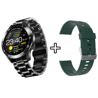 XUESEVEN C2 Inovatívny dizajn Oceľové pánske inteligentné hodinky Integrovaný kovový dizajn spodného puzdra Vodotesné fitness inteligentné hodinky IP68