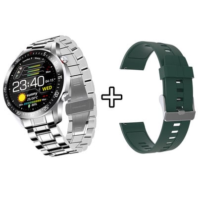 XUESEVEN C2 Inovatívny dizajn Oceľové pánske inteligentné hodinky Integrovaný kovový dizajn spodného puzdra Vodotesné fitness inteligentné hodinky IP68