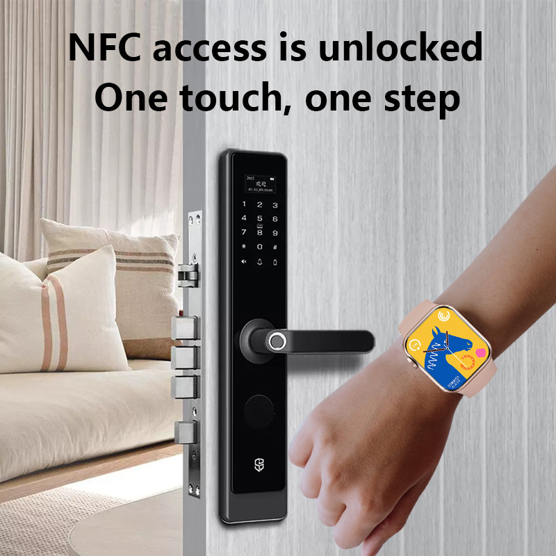 NFC Smart Watch Series 8 Men Women Smartwatch for Men Bluetooth Call Smart Watches Ασύρματη φόρτιση 1,96 ιντσών 320*390 HD WS88