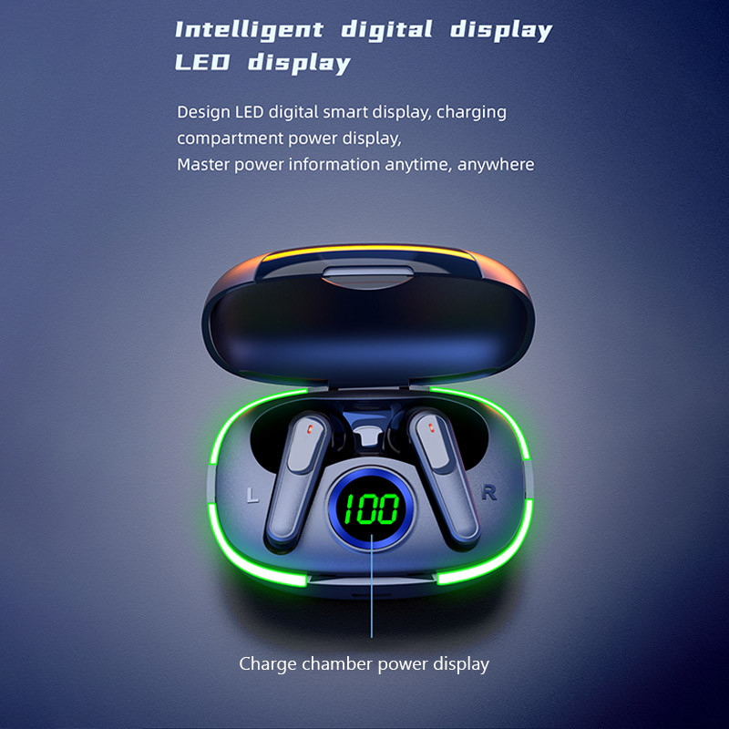 Oriģinālās TWS Pro 80 bezvadu Bluetooth austiņas ar mikrofonu LED displeju Austiņas Bezvadu austiņas TWS Fone Bluetooth austiņas