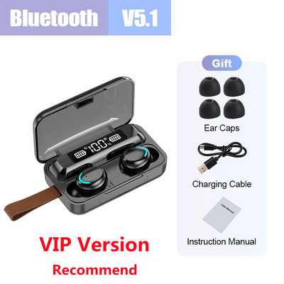 TWS Bluetooth 5.1 fülhallgató új töltődoboz vezeték nélküli fejhallgató 9D sztereó sport vízálló fülhallgató fejhallgató mikrofonnal