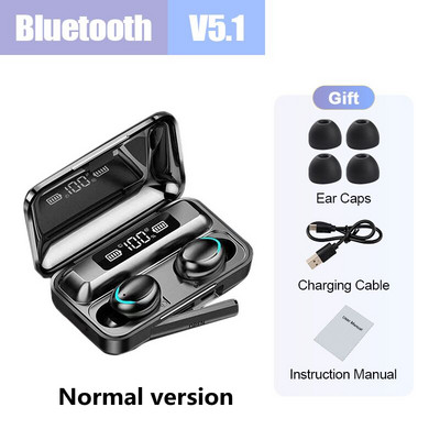 TWS Bluetooth 5.1 fülhallgató új töltődoboz vezeték nélküli fejhallgató 9D sztereó sport vízálló fülhallgató fejhallgató mikrofonnal