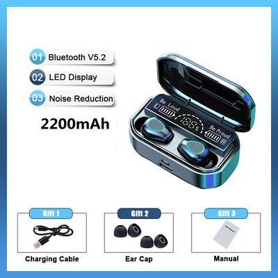 2022 Νέα TWS ασύρματα ακουστικά 3500mAh Charging Box Stereo 5.2 Bluetooth Headphones In-ear Earbuds Ακουστικά handsfree για Xiaomi