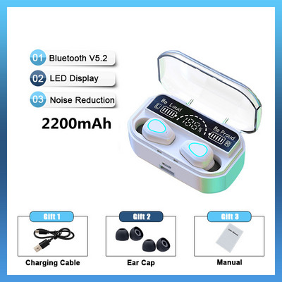 2022 Νέα TWS ασύρματα ακουστικά 3500mAh Charging Box Stereo 5.2 Bluetooth Headphones In-ear Earbuds Ακουστικά handsfree για Xiaomi