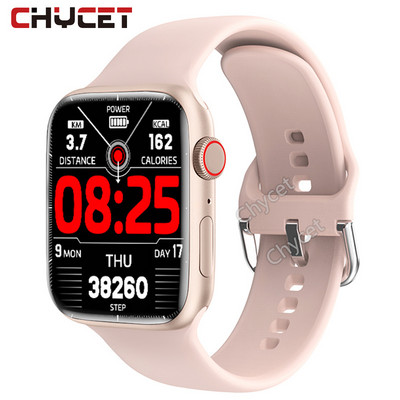 2,0 collu viedais pulkstenis vīriešiem, sievietēm, 7. sērija 8. sērija sirdsdarbības monitors sievietēm, valkājams Os viedpulkstenis NFC bezvadu uzlādes zvanīšanas pulksteņi + kaste