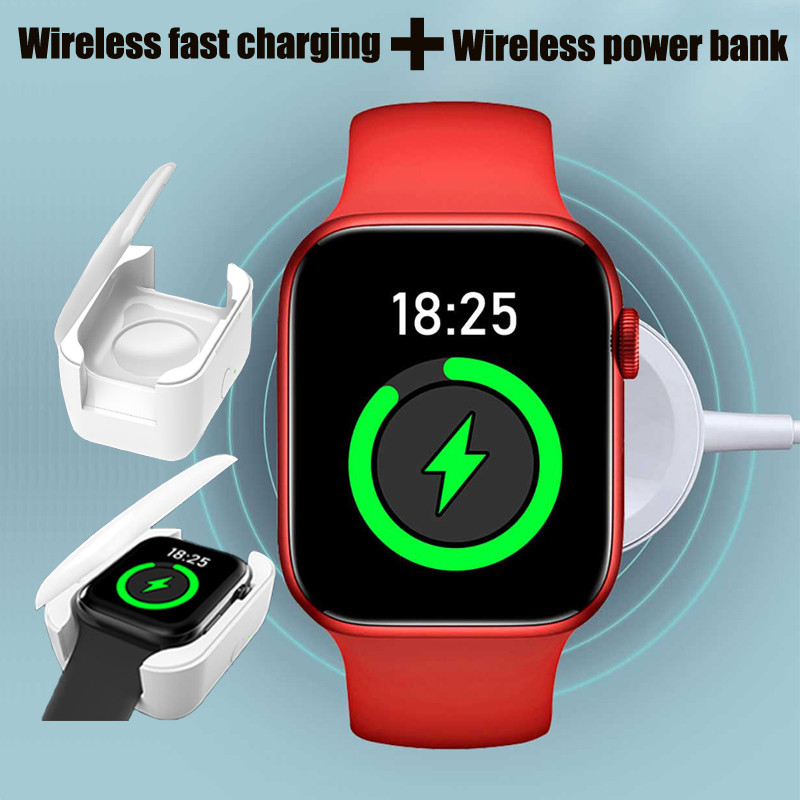 2,0 collu viedais pulkstenis vīriešiem, sievietēm, 7. sērija 8. sērija sirdsdarbības monitors sievietēm, valkājams Os viedpulkstenis NFC bezvadu uzlādes zvanīšanas pulksteņi + kaste