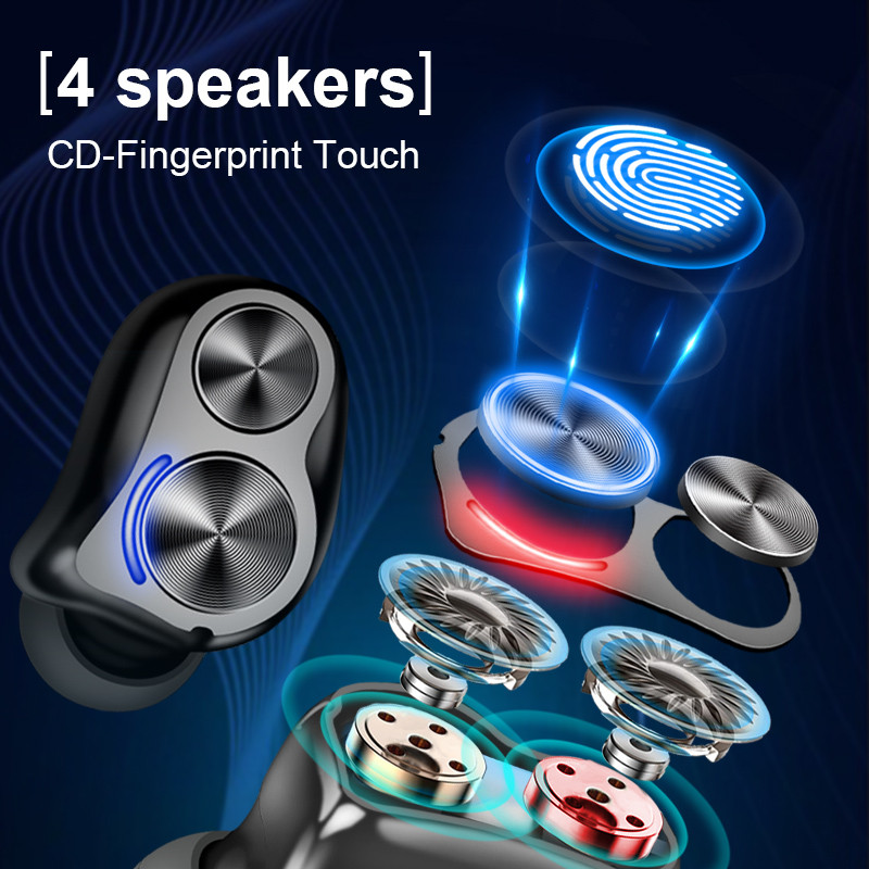 C10 NEW TWS Ακουστικά Ασύρματα Bluetooth 5.1 Αθλητικά Στερεοφωνικά Αθλητικά Αδιάβροχα Ακουστικά Μπάσων Ακουστικά Μείωσης Θορύβου με μικρόφωνο