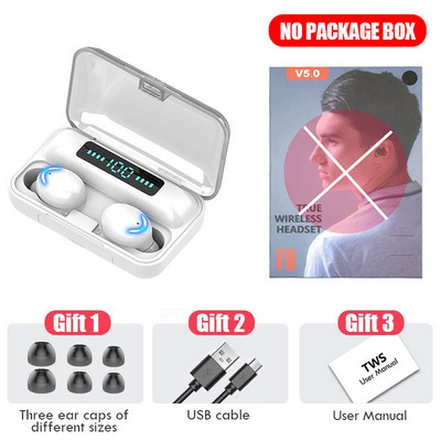 Originalne F9 Fone Bluetooth slušalice 3000mAh kutija za punjenje bežične slušalice 9D stereo sportske slušalice s mikrofonom