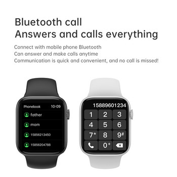 2022 Оригинален IWO 13 W26+ Смарт часовник Жени Мъжки Серия 7 Bluetooth разговор 44 мм Смарт часовник за монитор за кръвно налягане за Apple Android