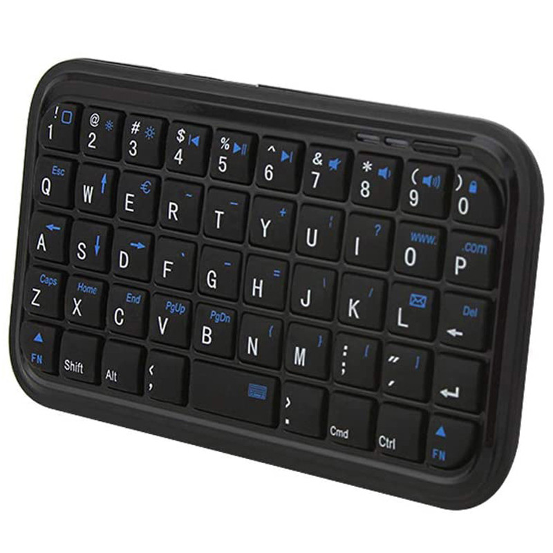 Tastatură Bluetooth 3.0, reîncărcabilă, mini subțire, dimensiune de călătorie, fără fir, tastatură mică, portabilă, cu 49 de taste, pentru tablete, smartphone