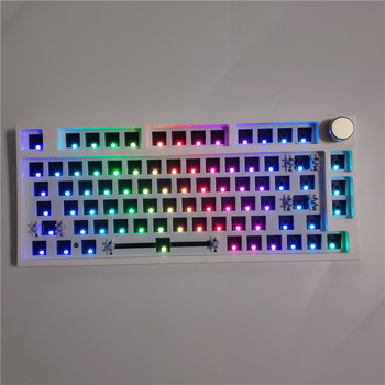 Keydous NJ80 Механична клавиатура AP модел Hotswap RGB Bluetooth клавиатури за игри 2.4g безжична Mac Програмируема