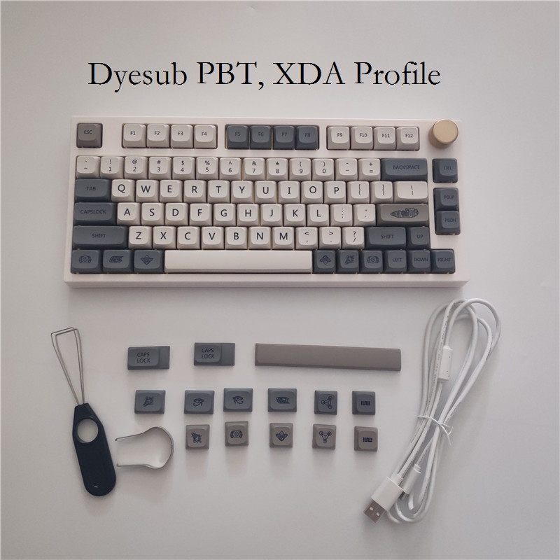 Keydous NJ80 Mehanička tipkovnica AP model Hotswap RGB Bluetooth igraće tipkovnice 2.4g bežične Mac programabilne