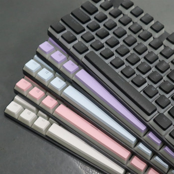 104 клавиша PBT Pudding Keycaps Двуцветен инжекционен OEM профил Направи си сам игрална механична клавиатура Keycap за Gateron Cherry MX Switch