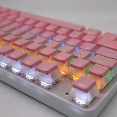 104 tipke PBT Pudding tipkovnice Dvobojna injekcija OEM profil DIY gaming mehanička tipkovnica tipkovnice za Gateron Cherry MX prekidač
