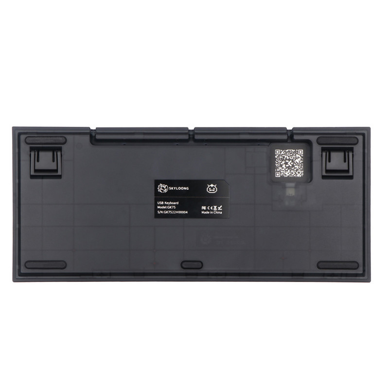 SKYLOONG GK75 Lite Montaža nalik na brtvu Žičana programabilna tipkovnica s mogućnošću vruće izmjene i okretnim gumbom, kompatibilna s Win/Mac