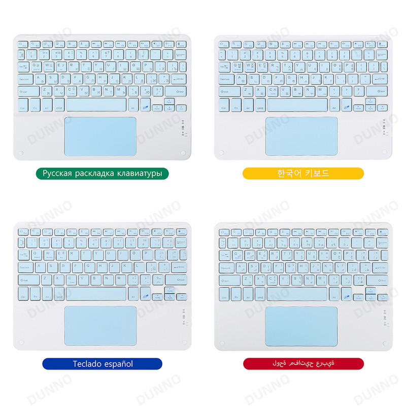 Bezdrôtová klávesnica pre tablet iPad iPhone Bluetooth kompatibilná nabíjateľná 10-palcová klávesnica pre smartfóny Android iOS Windows