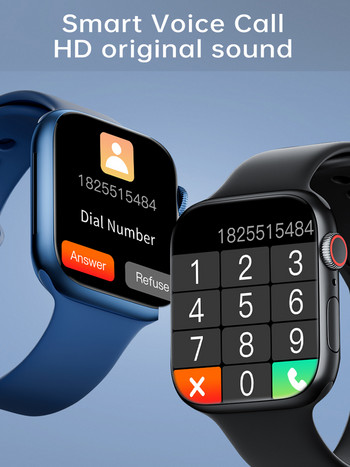 LT07 NFC Smartwatch Bluetooth Call Магнитно зареждане Смарт часовник Мъже Жени IP67 Водоустойчив 2-инчов екран PK iwo 13 W27 W37