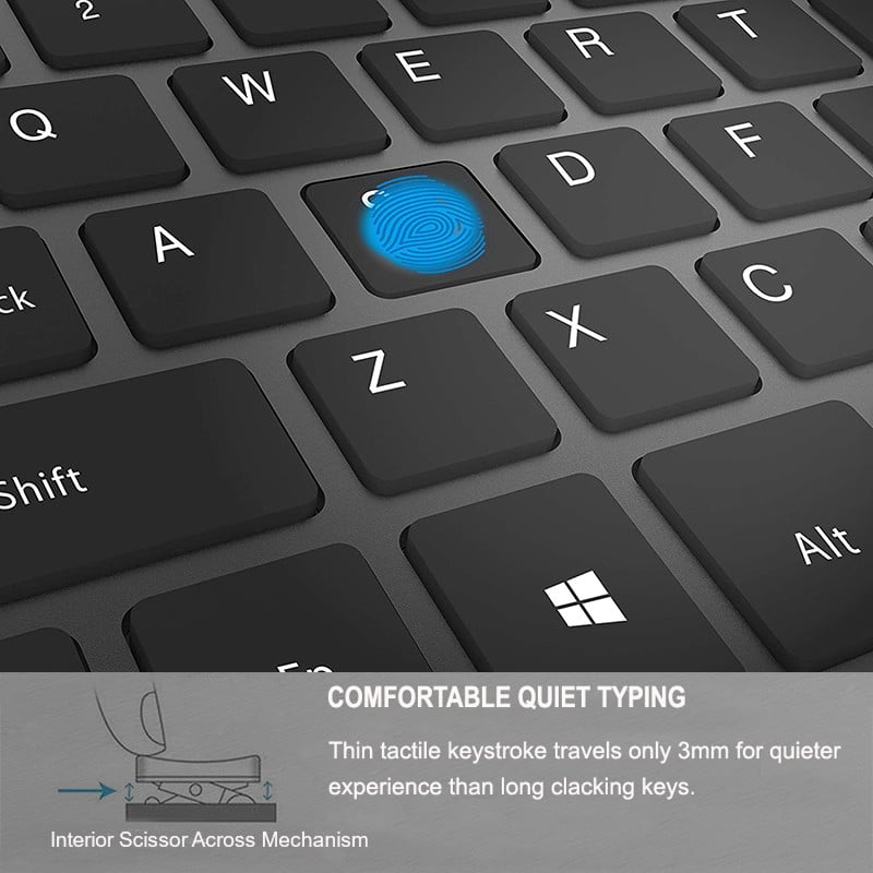 Mini Bluetooth tipkovnica Ultra tanka prijenosna bežična tipkovnica Ruski/španjolski/arapski/hebrejski raspored za tablet/iPad/laptop/telefon