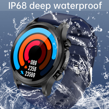 ECG PPG Смарт часовник за мъже Мониторинг на кръвната глюкоза Телесна температура Здраве Smartwatch IP68 Водоустойчива гривна за фитнес тракер