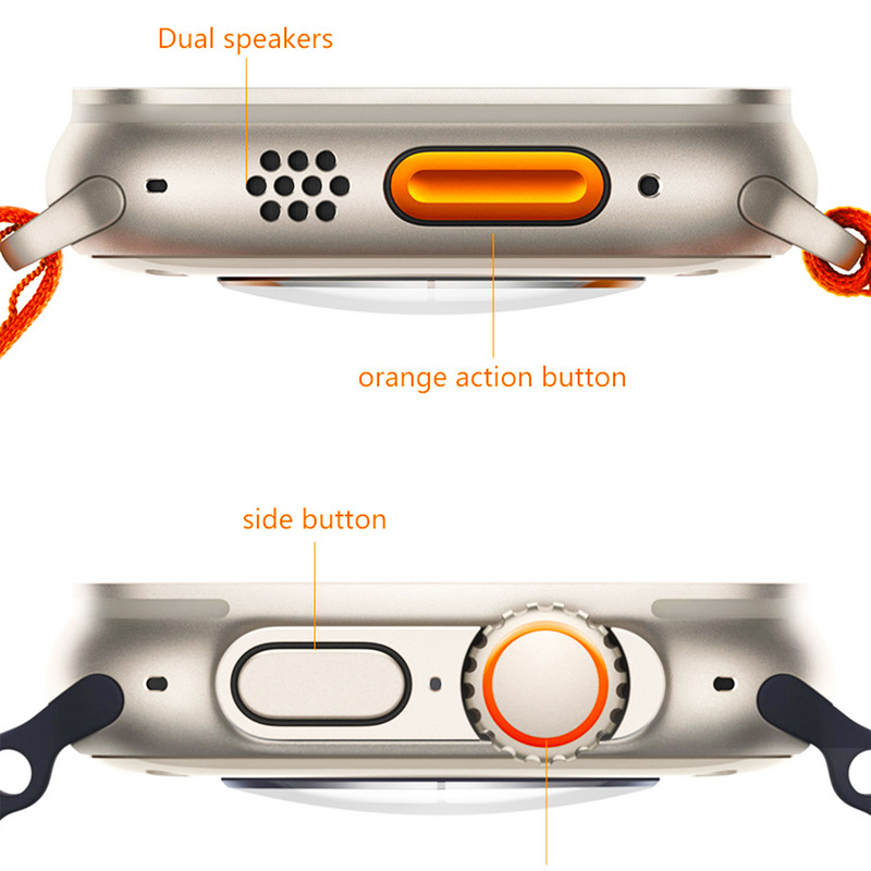 LEMFO Ultra Smart Watch Men 2022 Sports Smartwatch NFC Ασύρματος φορτιστής Bluetooth Call Προσαρμοσμένη ταπετσαρία 2,0 ιντσών για Android IOS