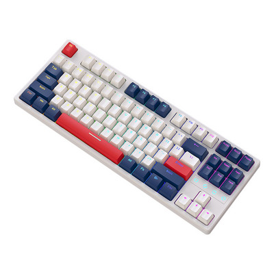 Tastatură mecanică Tastatură Bluetooth fără fir 5.0 de călătorie portabilă în mod dublu pentru computer PC Tastatură ergonomică pentru jocuri