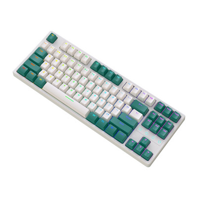 Tastatură mecanică Tastatură Bluetooth fără fir 5.0 de călătorie portabilă în mod dublu pentru computer PC Tastatură ergonomică pentru jocuri