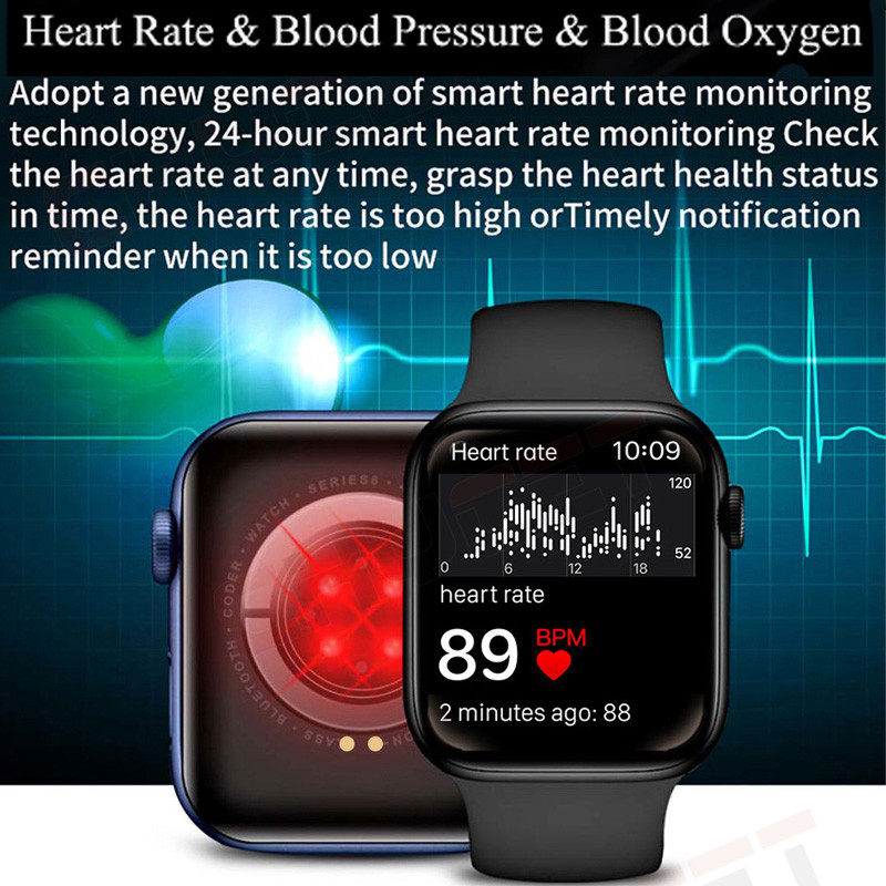 Έξυπνο ρολόι Σειρά 7 2022 Άνδρες καλούν Smartwatch Άνδρας Γυναικείες καρδιακές συχνότητες Fitness Tracker Smartwatch Smart Watches για Android IOS