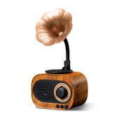 Gramofona formas skaļrunis Izsmalcināts bezvadu skaļrunis Vintage radio Lieliska dzimšanas diena Valentīna Ziemassvētku Pateicības dāvana