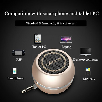 Μίνι φορητός ενισχυτής ηχείων 3,5 mm Σύστημα ήχου 3D στερεοφωνικό μουσικό περιβάλλον για ipod τηλεόραση κινητό τηλέφωνο iPhone Φορητός υπολογιστής Tablet PC