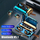F9 Bluetooth bežične slušalice IPX7 vodootporne kukice za uši Bluetooth slušalice za smanjenje buke Slušalice HiFi Stereo slušalice Novo
