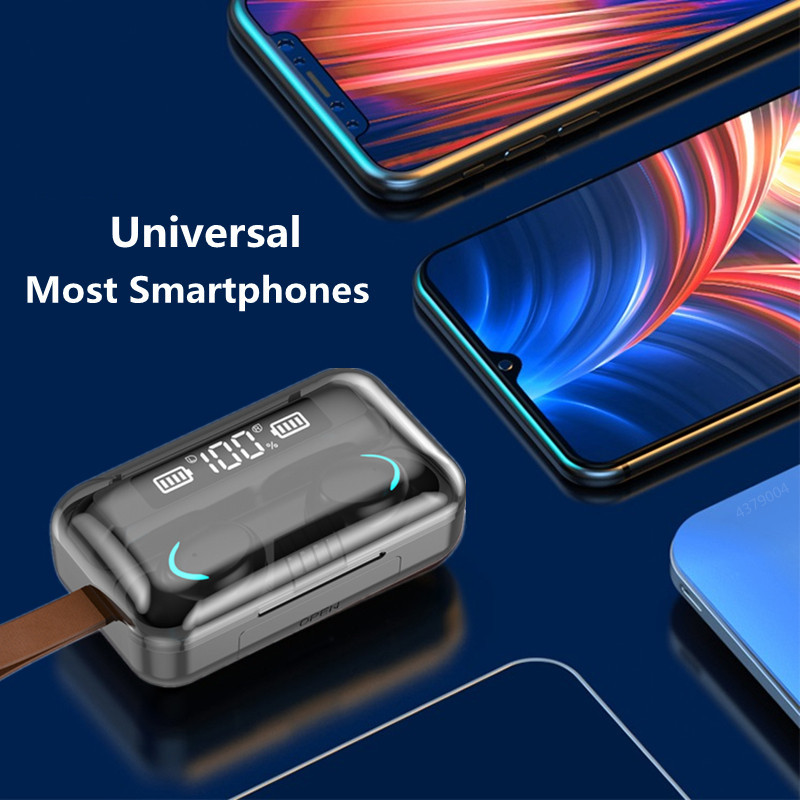 F9 Bluetooth bežične slušalice IPX7 vodootporne kukice za uši Bluetooth slušalice za smanjenje buke Slušalice HiFi Stereo slušalice Novo