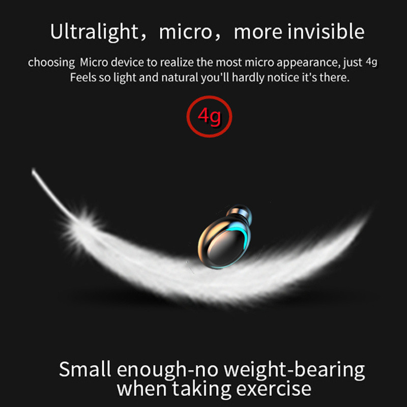 F9 Bluetooth bežične slušalice IPX7 vodootporne kukice za uši Bluetooth slušalice za smanjenje buke Slušalice HiFi Stereo slušalice Novo