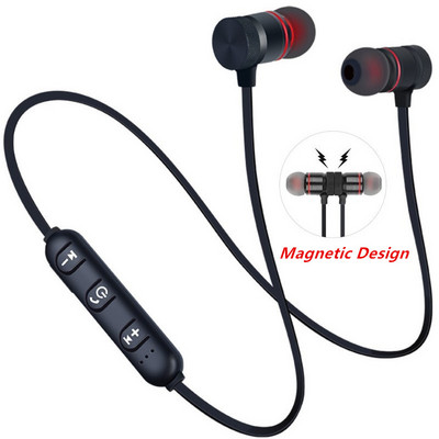 5.0 спортни Bluetooth слушалки, безжични слушалки с врата, стерео слушалки, метални музикални слушалки с микрофон (всички мобилни телефони