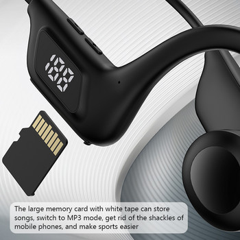 JS7 Bone Conduction Ασύρματο ακουστικό Bluetooth LED Display Earbuds Ear Hook Air Pro Fone Bluetooth Ακουστικά Ασύρματα ακουστικά