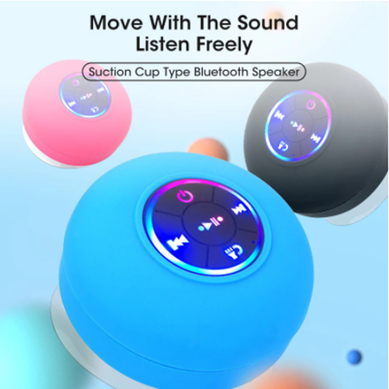 Q9 zvučnik otporan na prašinu Vodootporni bežični Bluetooth zvučnici za kupaonicu s LED svjetlima Tuš u automobilu Hands-free zvučnici