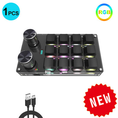 Makró gomb Egyedi billentyűzet Másolás Beillesztés Gyorsbillentyűk E-sport játékok Mini-mechanikus gyorscsere testreszabási billentyűzet