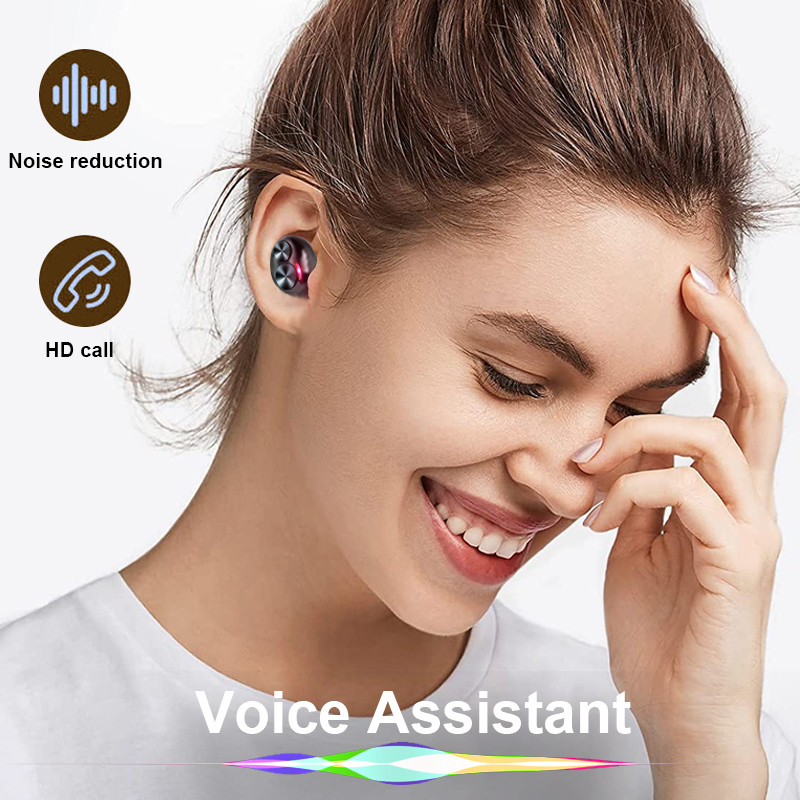 TWS Earphones Ασύρματα ακουστικά Bluetooth Στερεοφωνικά ακουστικά IN Ear Sports by Mic Earbuds For All Phone