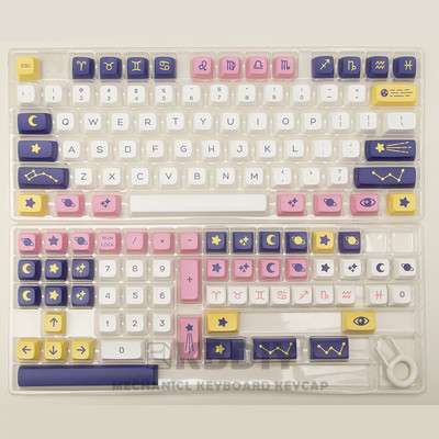 KBDiy 132 tipke Constellation PBT tipkovnice XDA Profile MX Switch Anime Cute Keycap za DIY mehaničku gaming tipkovnicu prilagođeni set