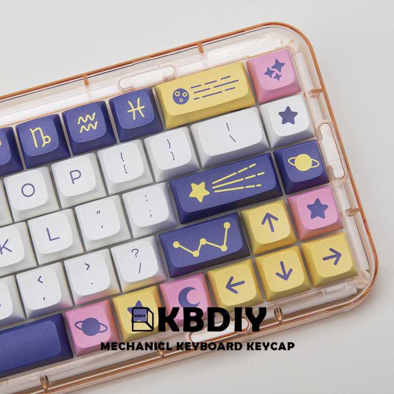 KBDiy 132 tipke Constellation PBT tipkovnice XDA Profile MX Switch Anime Cute Keycap za DIY mehaničku gaming tipkovnicu prilagođeni set