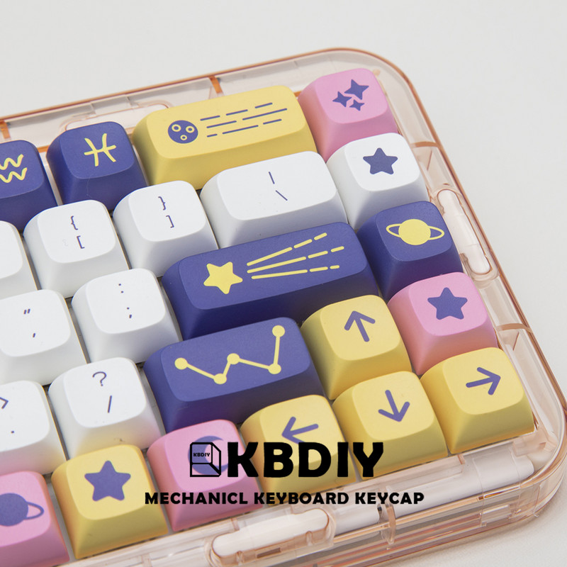 KBDiy 132 tipke Constellation PBT tipkovnice XDA Profile MX Switch Anime Cute Keycap za DIY mehaničku gaming tipkovnicu prilagođeni set