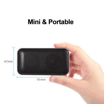 Φορητό ασύρματο ηχείο Bluetooth AEC Mini Style Sound Box σε μέγεθος τσέπης με κάρτα TF υποστήριξης μικροφώνου