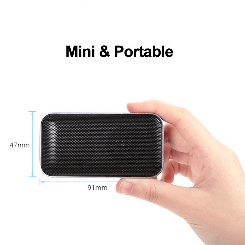 AEC hordozható vezeték nélküli Bluetooth hangszóró mini stílusú zsebméretű zenei hangdoboz mikrofont támogató TF kártyával