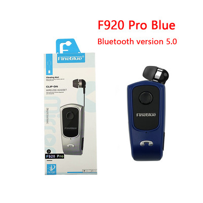 Fineblue F920 Pro Mini căști fără fir, căști portabile Bluetooth retractabile, apeluri reamintiți Vibrații Sport Run Căști pentru jucători