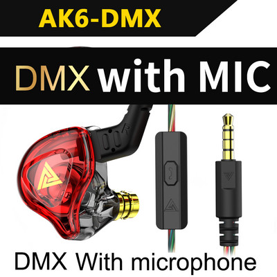 Originalni QKZ AK6 bakreni drajver HiFi žičane slušalice Sportske slušalice za trčanje Bas Stereo slušalice Glazbene slušalice fone de ouvido