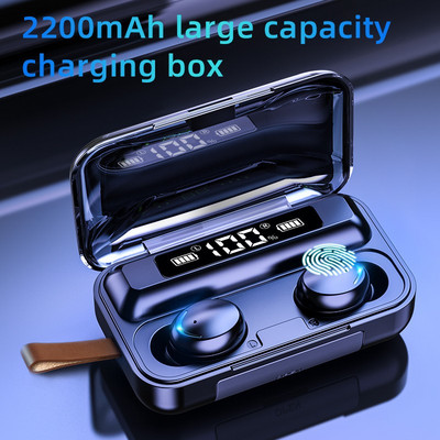 TWS Bluetooth 5.0 austiņas 2200mAh uzlādes kaste Bezvadu austiņas 9D stereo sporta ūdensizturīgas austiņas austiņas ar mikrofonu